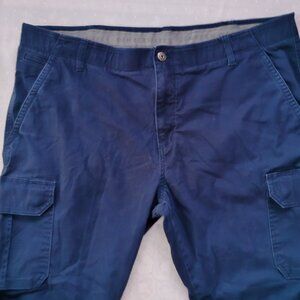 Denver Hayes Men's Khaki Chino Pants - Size 42x32 - Tan Cotton Blend Comfort Fit